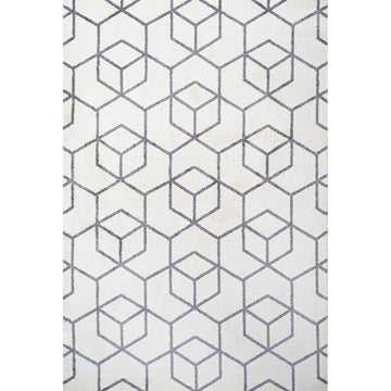 Tumbling Blocks Modern Geometric Area Rug 2